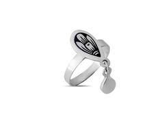 Серебряное кольцо «Капель»